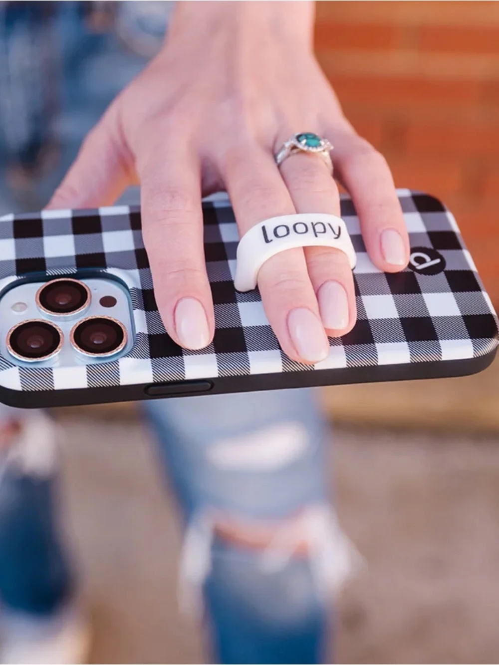 iPhone 16 Plus loopy red & black plaid case “stop the drop” NEW! - Picture 4 of 10